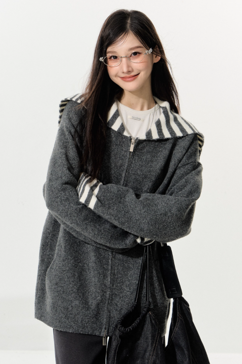 Border Collar Jacket / Wide Pants / Half Pants