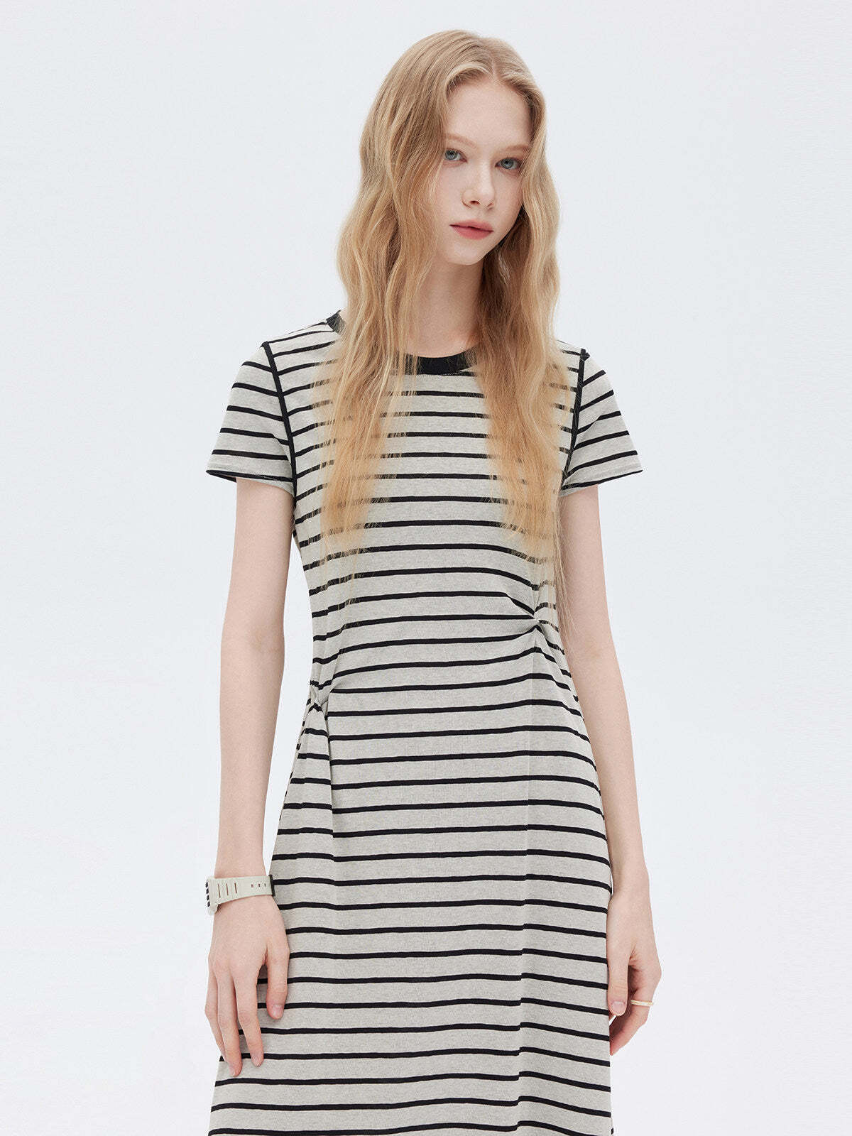 Border Slim Fit Long Dress Border Slim Fit Long Dress