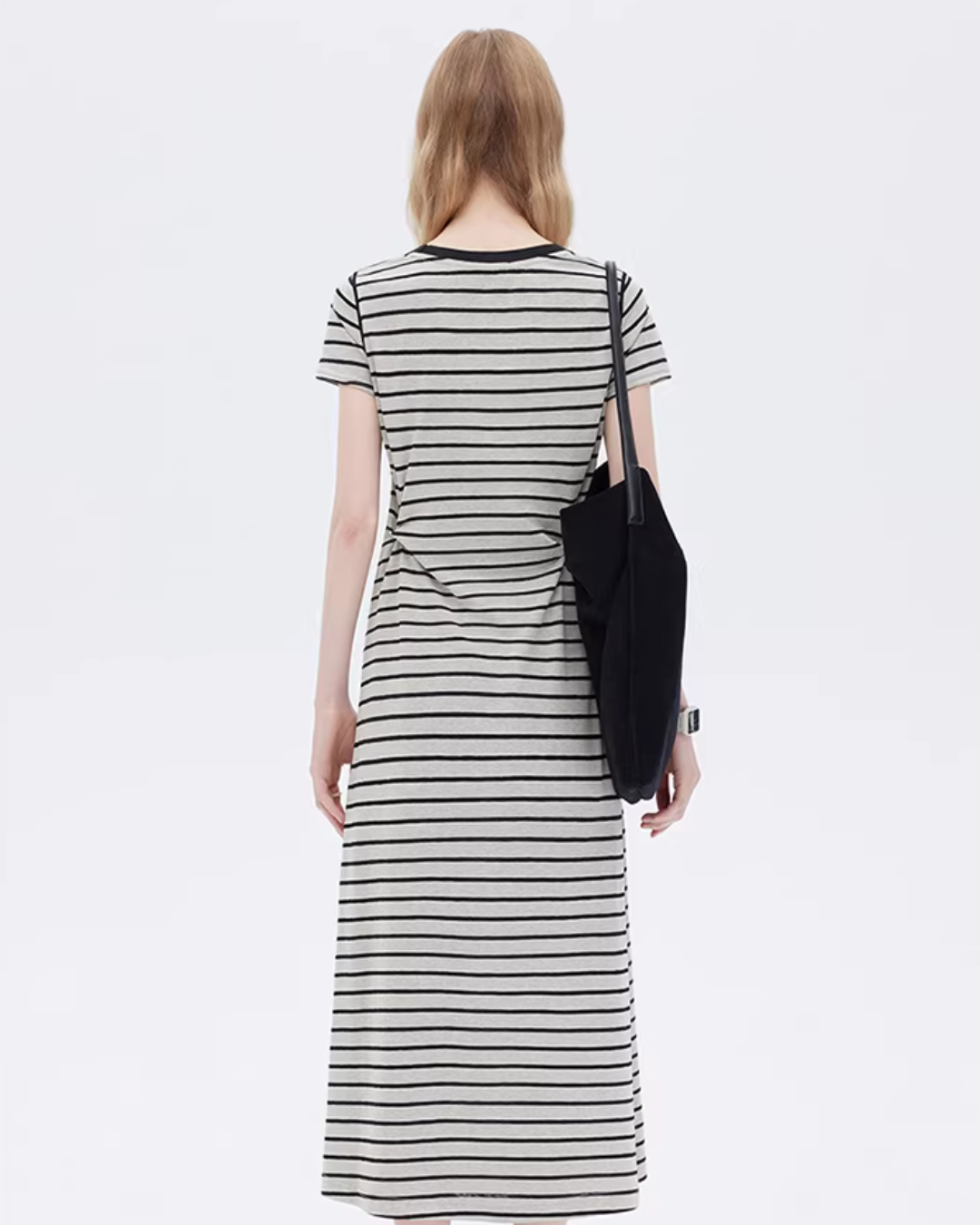 Border Slim Fit Long Dress Border Slim Fit Long Dress