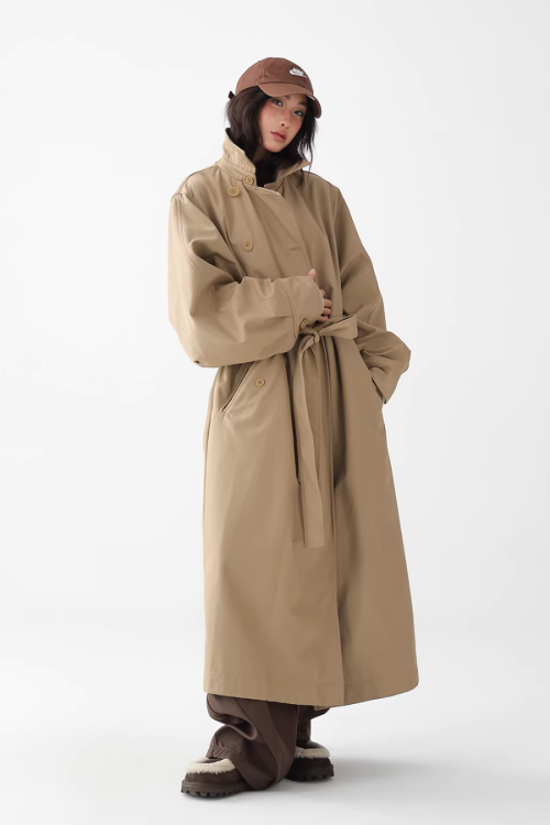 British Light Brown Long Coat