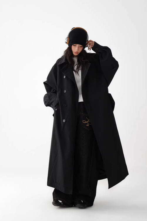 British Light Brown Long Coat