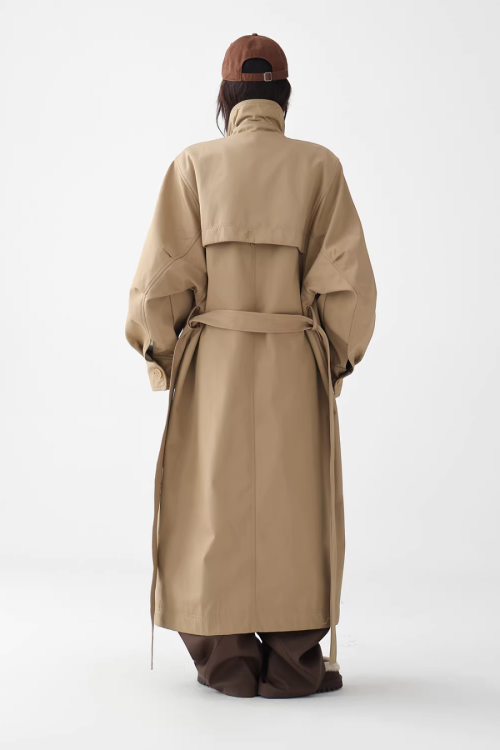 British Light Brown Long Coat