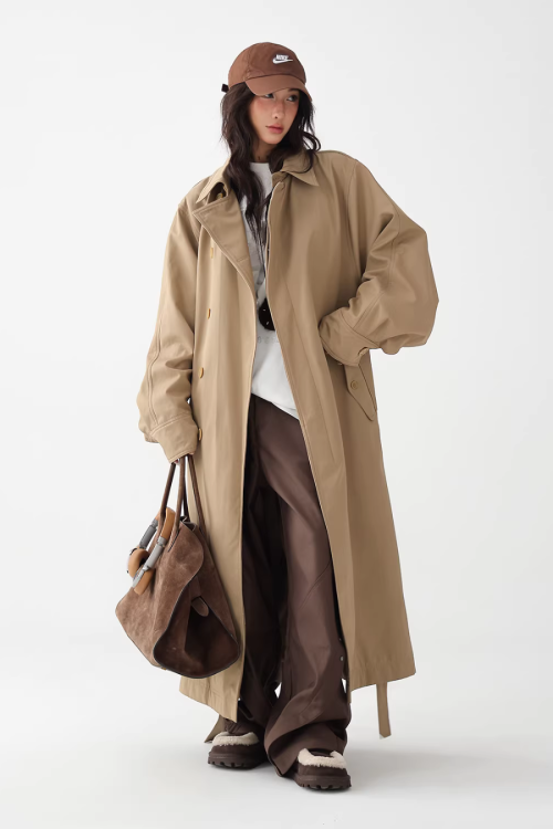 British Light Brown Long Coat