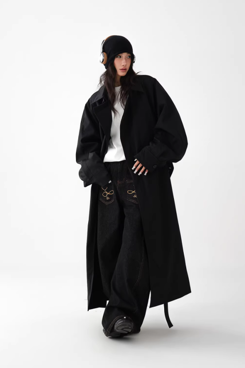 British Light Brown Long Coat