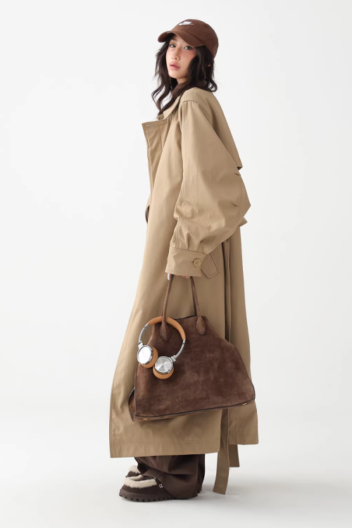 British Light Brown Long Coat
