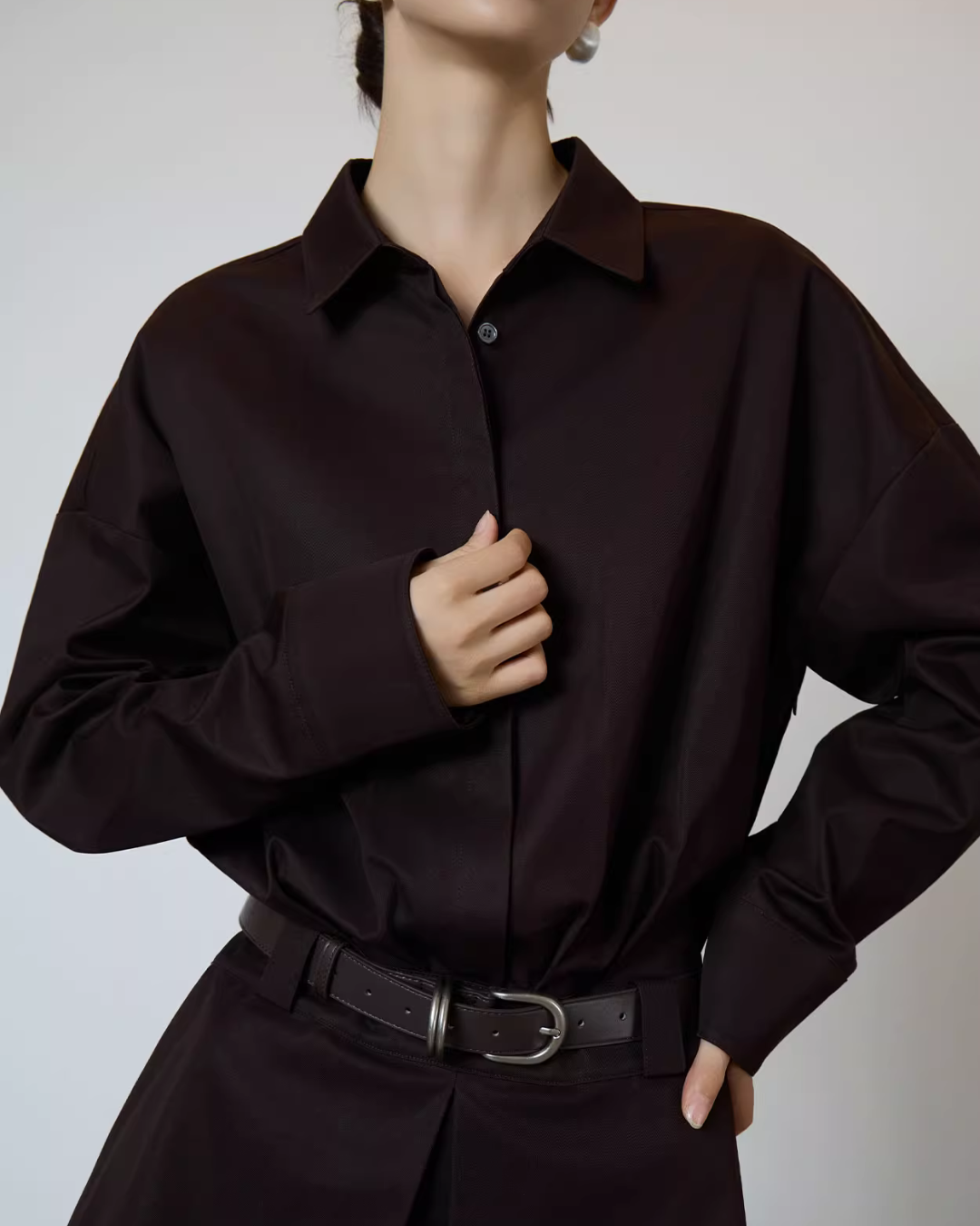 Brown Shirt Dress Brown Shirt Dress