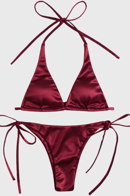 Burgundy Bikini Set