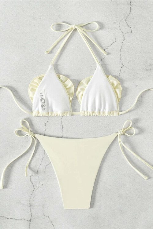 Butter Yellow Bikini Set