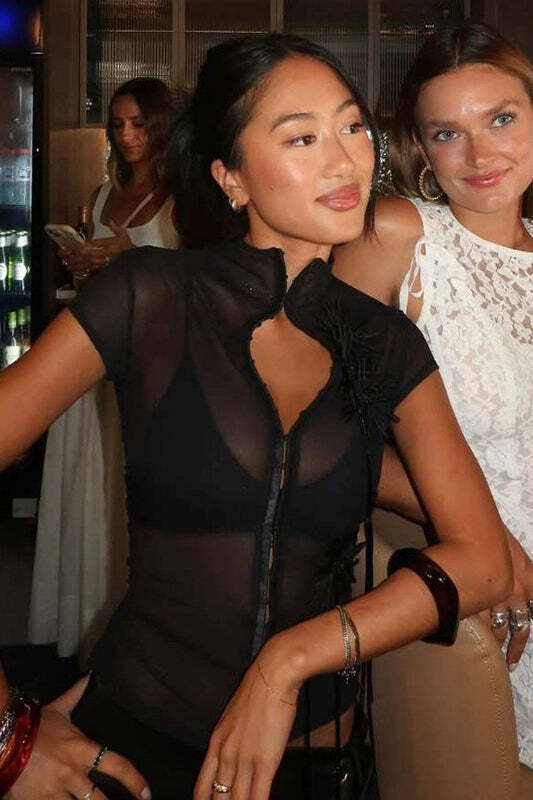 Button Floral Slim Sexy High Neck Tank Top Button Floral Slim Sexy High Neck Tank Top