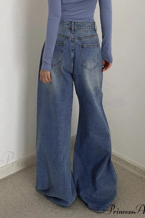 Buttoned Tied Graceful Denim Boyfriend Jeans