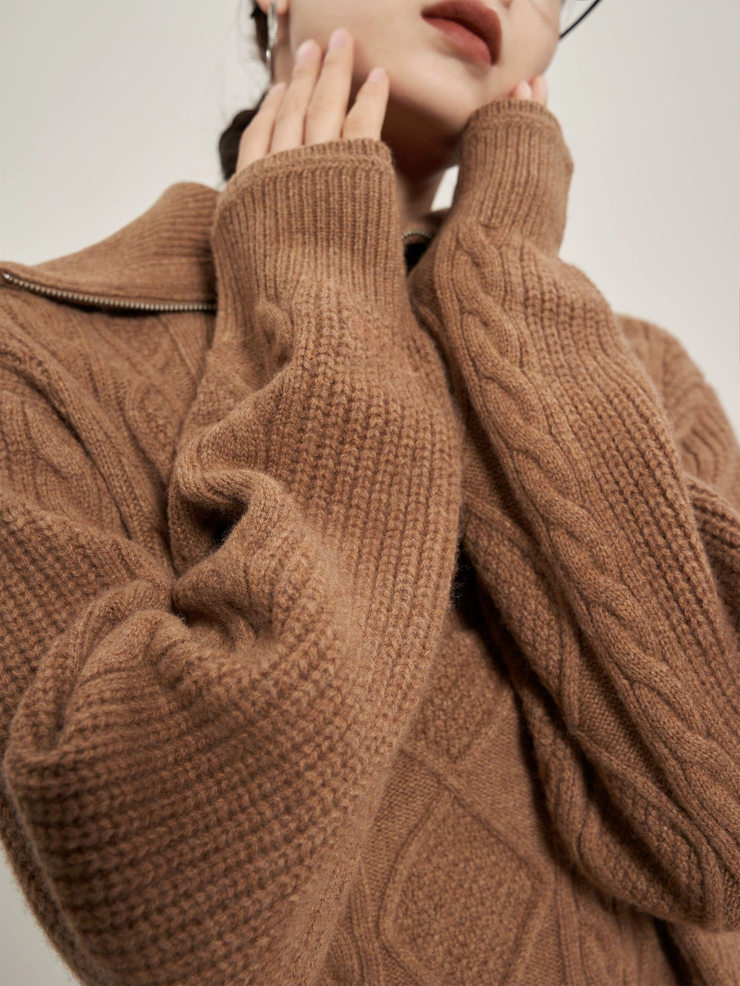 Cable Half-Zip Knit Dress Cable Half-Zip Knit Dress