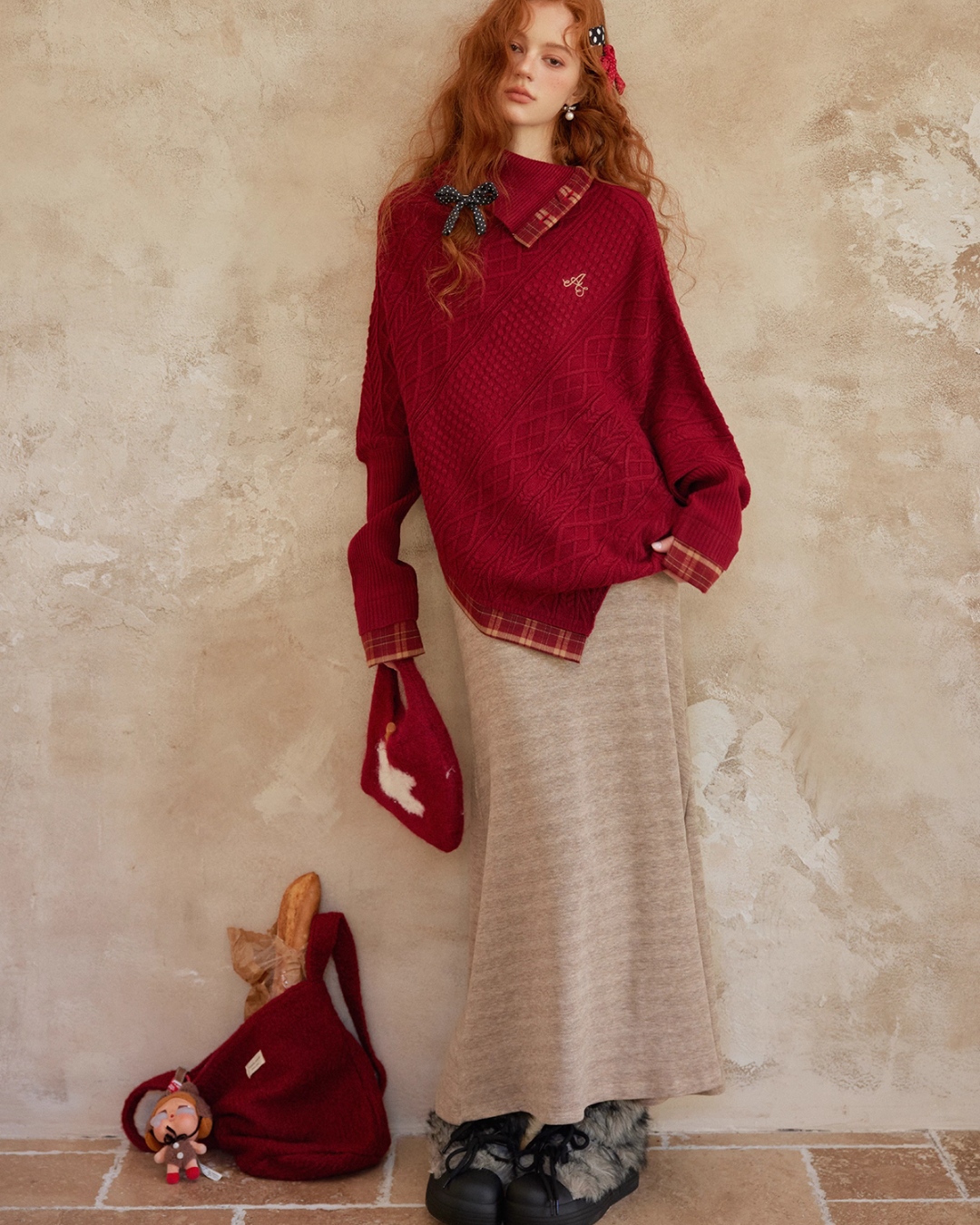 Cable Knit Poncho Cable Knit Poncho