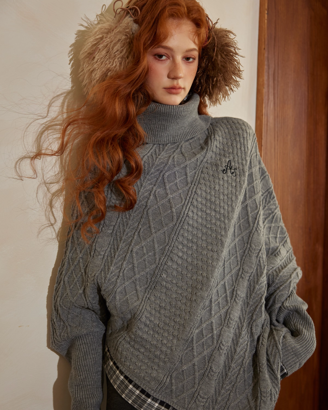 Cable Knit Poncho Cable Knit Poncho