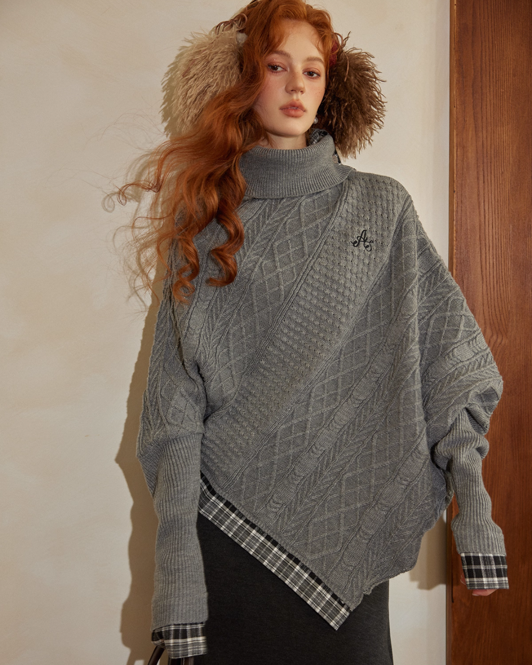 Cable Knit Poncho Cable Knit Poncho