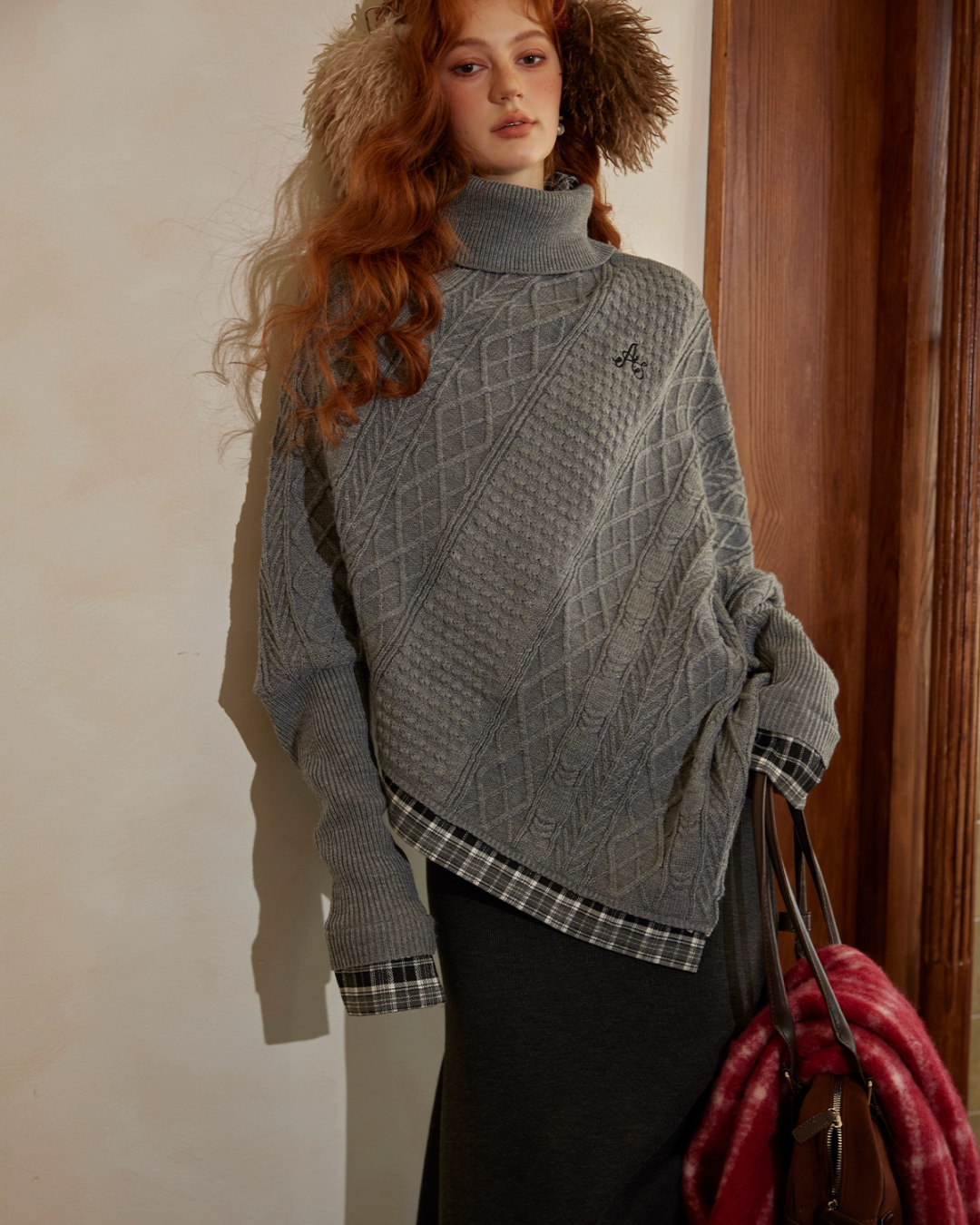 Cable Knit Poncho Cable Knit Poncho