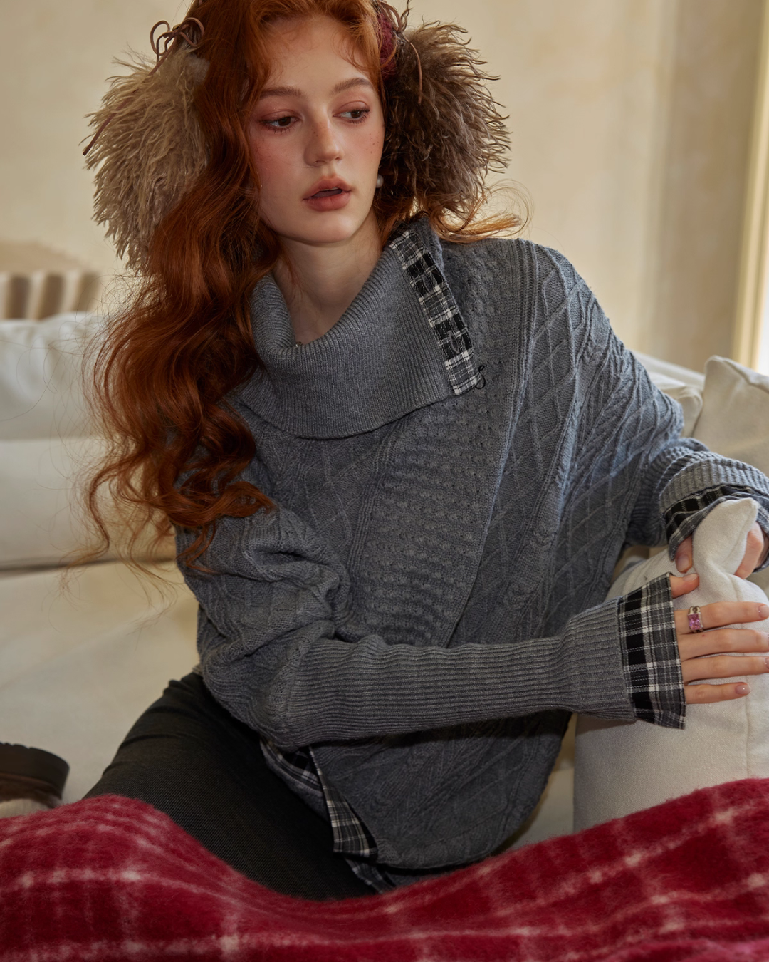 Cable Knit Poncho Cable Knit Poncho