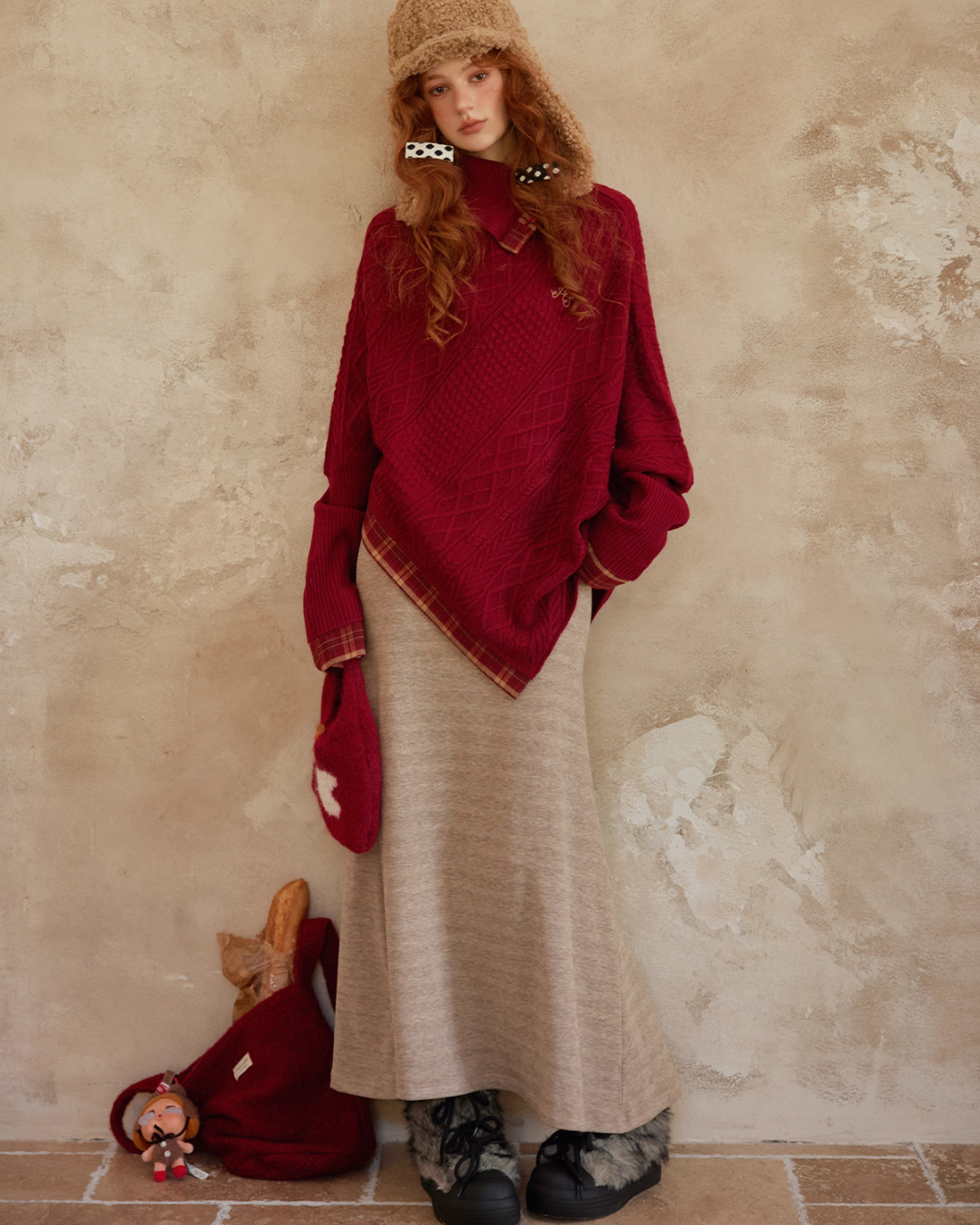 Cable Knit Poncho Cable Knit Poncho