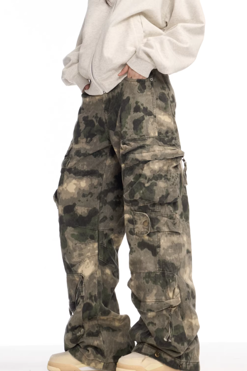 Camouflage Pattern Cargo Pants