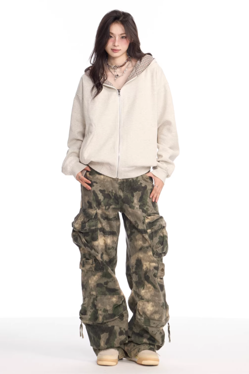 Camouflage Pattern Cargo Pants