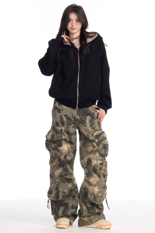 Camouflage Pattern Cargo Pants