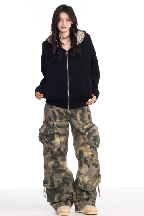 Camouflage Pattern Cargo Pants