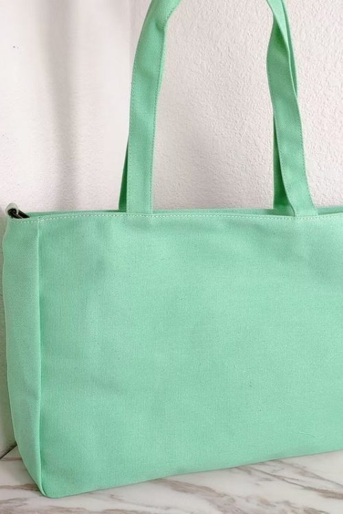 Canvas Base Ita Bag with Clear Window for Plushies and Pins