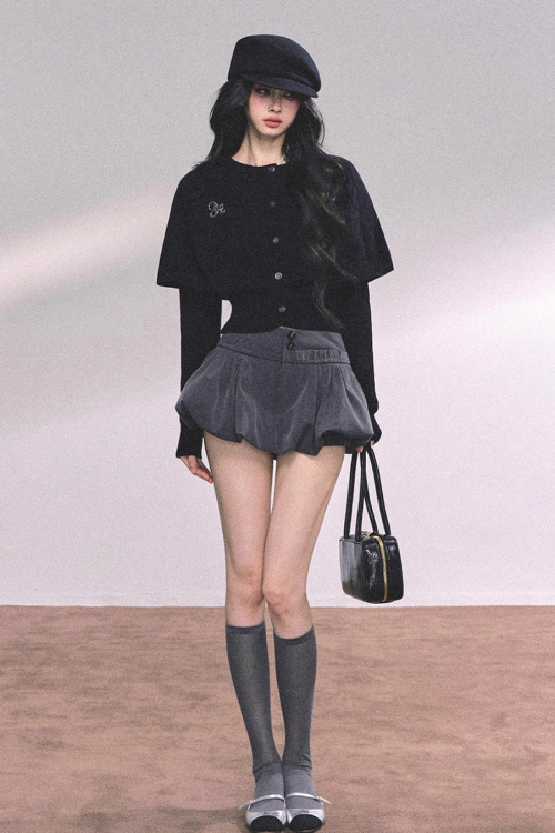 Cape Long Sleeve Knit