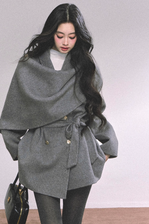 Cape Wool Short Coat