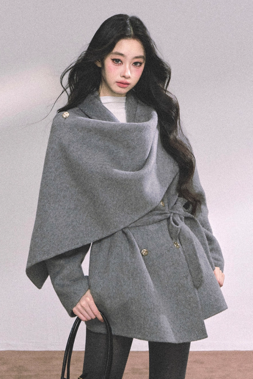 Cape Wool Short Coat