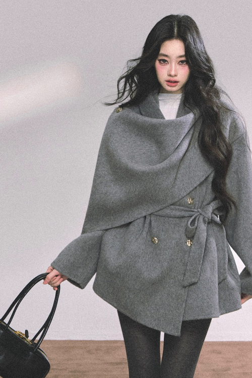 Cape Wool Short Coat