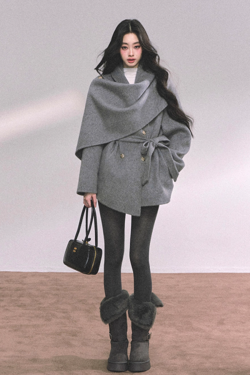 Cape Wool Short Coat