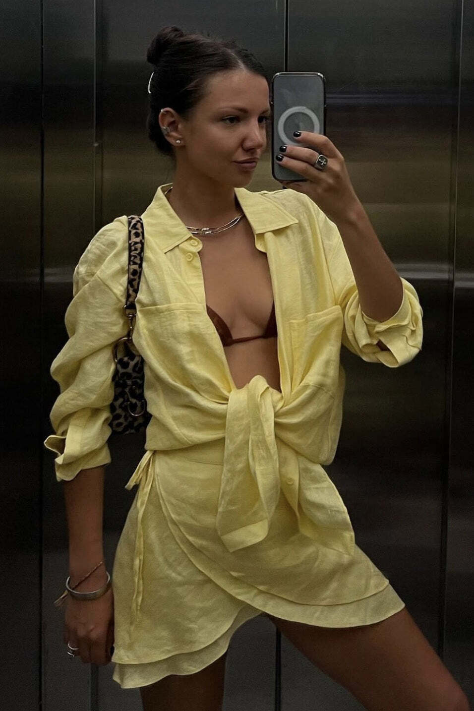 Casual Beach Shirt Cover Skirt Set Casual Beach Shirt Cover Skirt Set