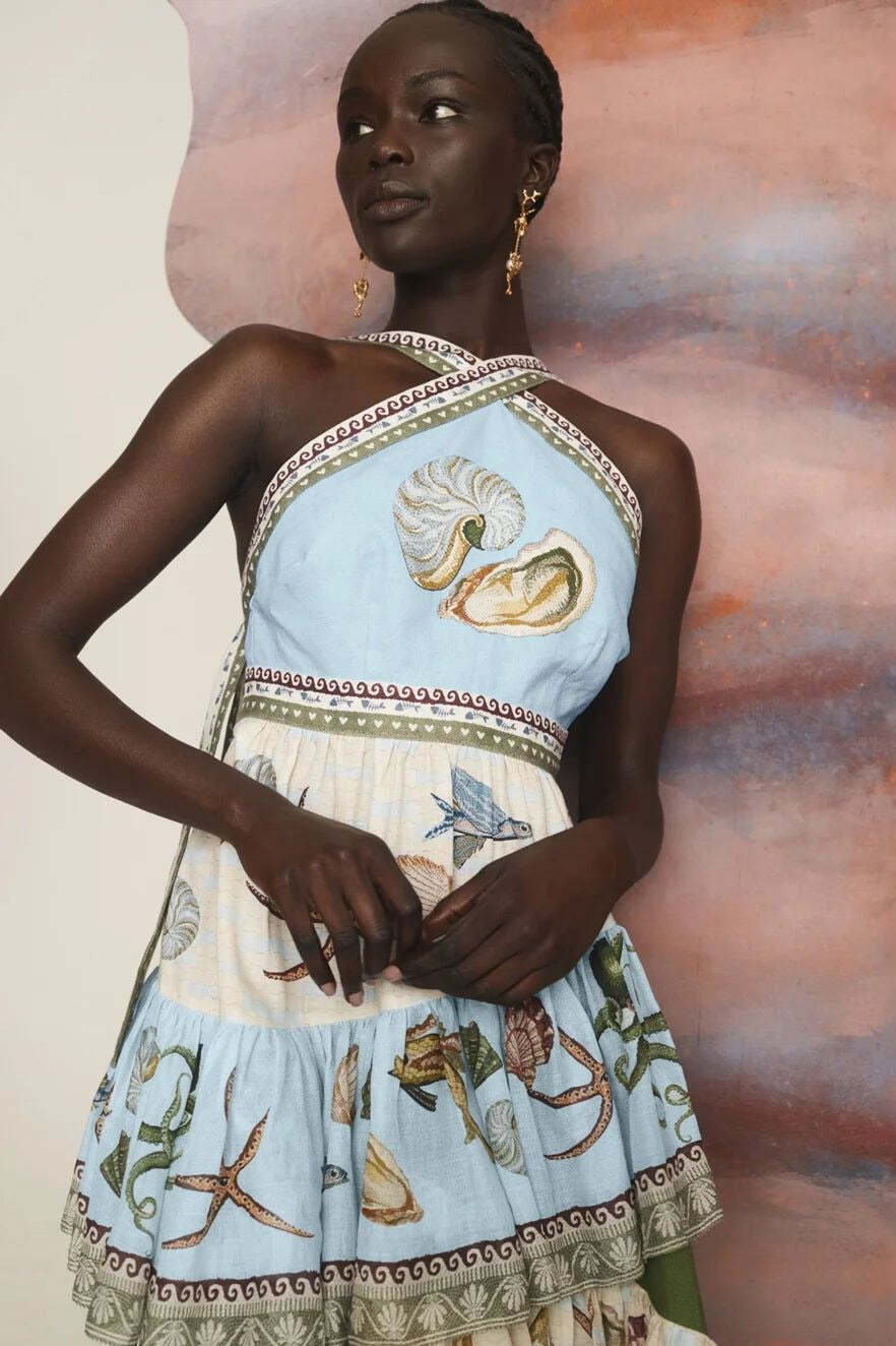 Casual Fashion Linen Spaghetti Strap Multi-Layer Midi Dress Casual Fashion Linen Spaghetti Strap Multi-Layer Midi Dress