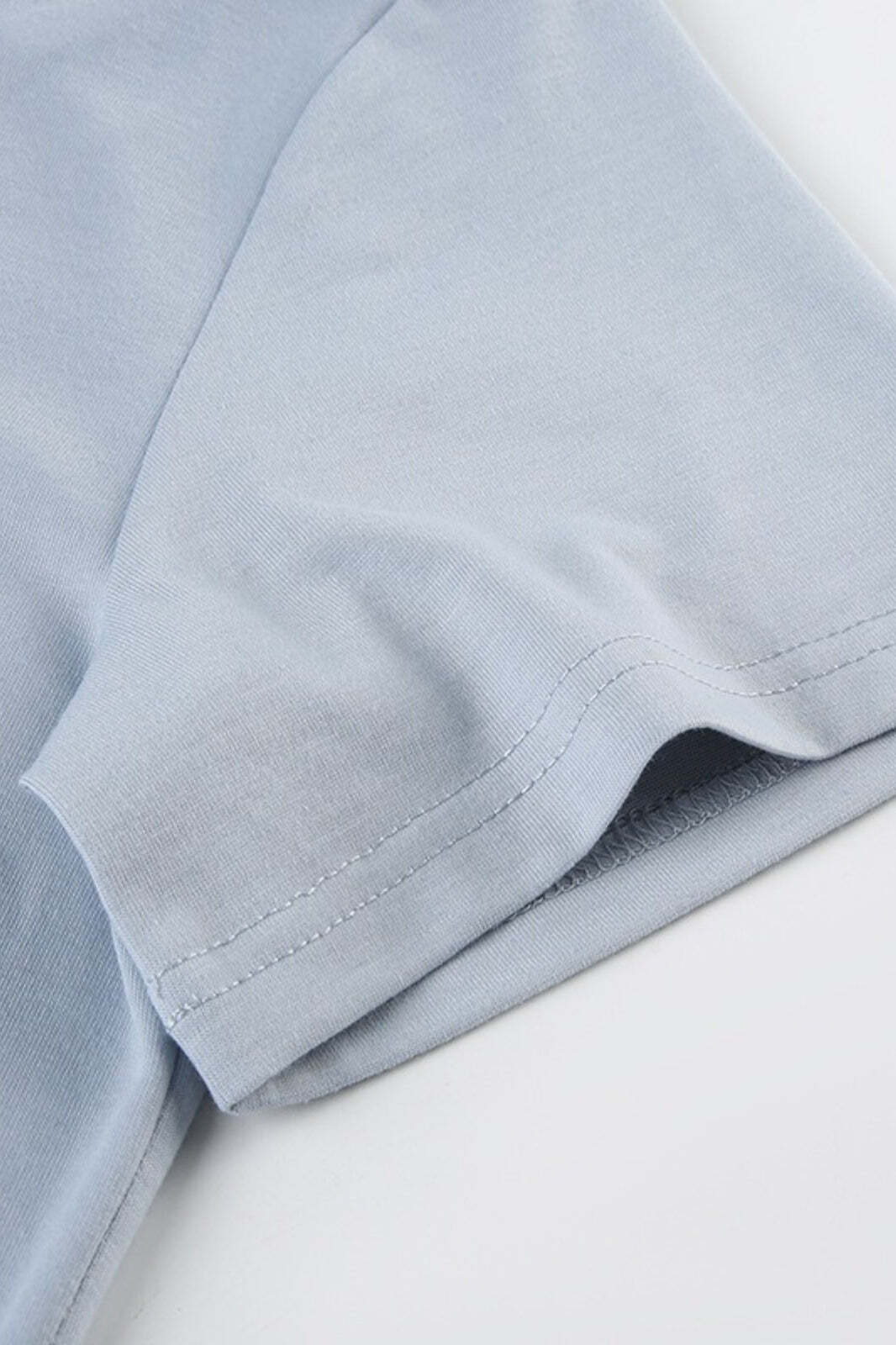 Casual Loose Number Print Off Shoulder Crew T-shirt Casual Loose Number Print Off Shoulder Crew T-shirt