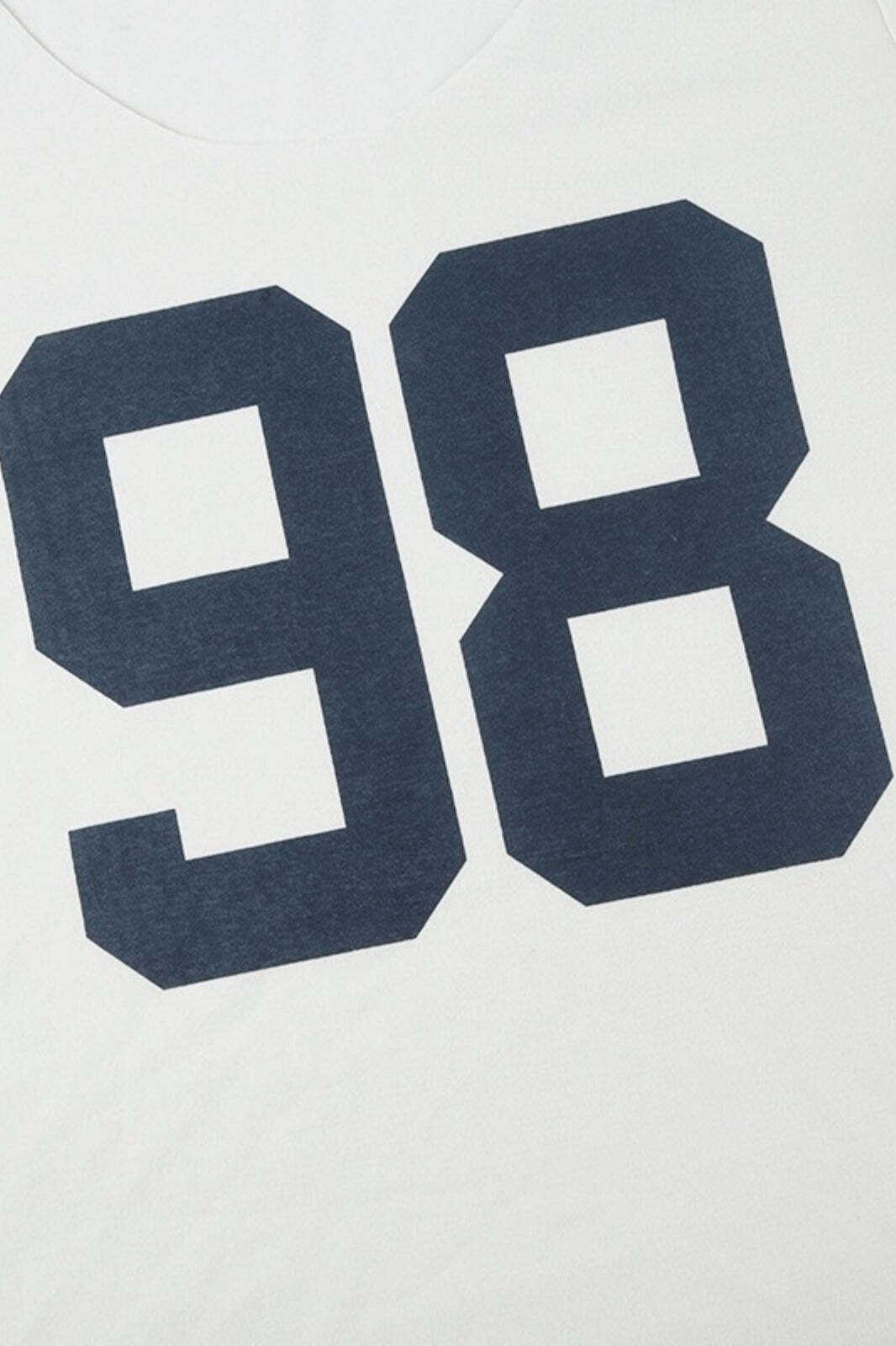 Casual Loose Number Print Off Shoulder Crew T-shirt Casual Loose Number Print Off Shoulder Crew T-shirt