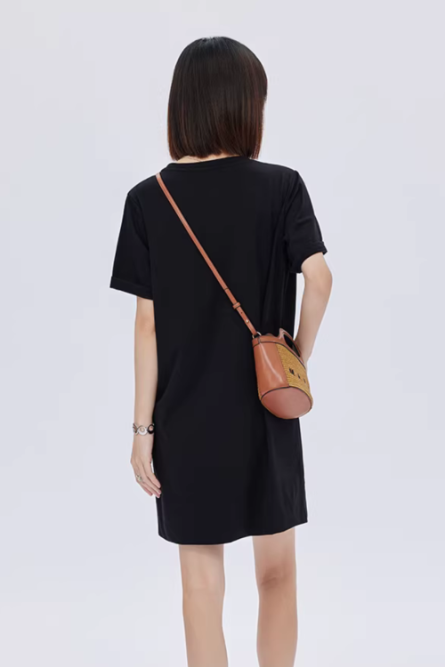 Casual Pocket Loose T-Shirt Dress