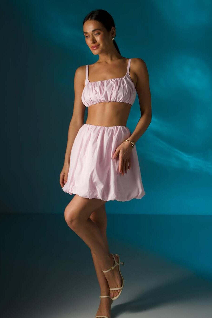 Casual Simple Cami Tulip Hem Skirt Set Casual Simple Cami Tulip Hem Skirt Set