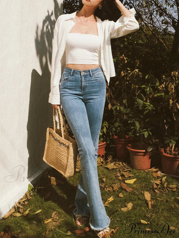 Casual Snug Graceful Denim Jeans Casual Snug Graceful Denim Jeans