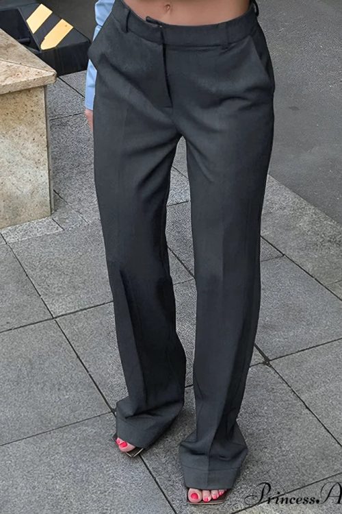 Casual Straight Graceful Leg Long Pants