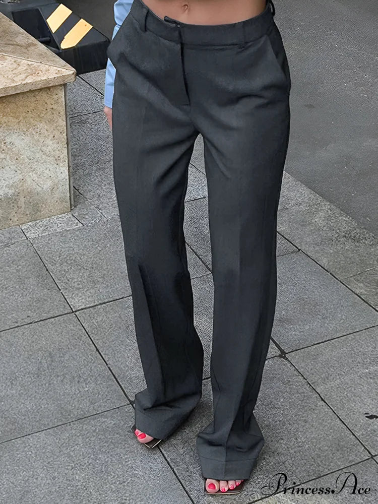 Casual Straight Graceful Leg Long Pants Casual Straight Graceful Leg Long Pants