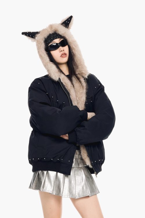 Cat Ear Fur Jacket
