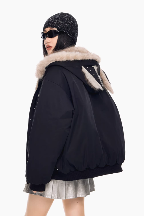 Cat Ear Fur Jacket