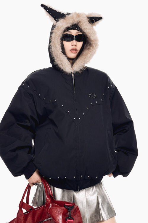 Cat Ear Fur Jacket