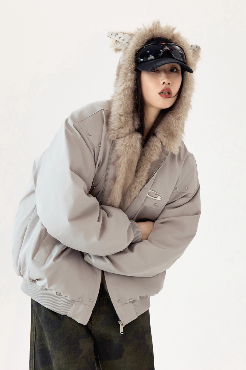 Cat Ear Fur Jacket