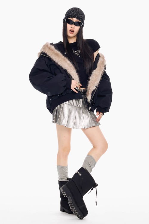 Cat Ear Fur Jacket