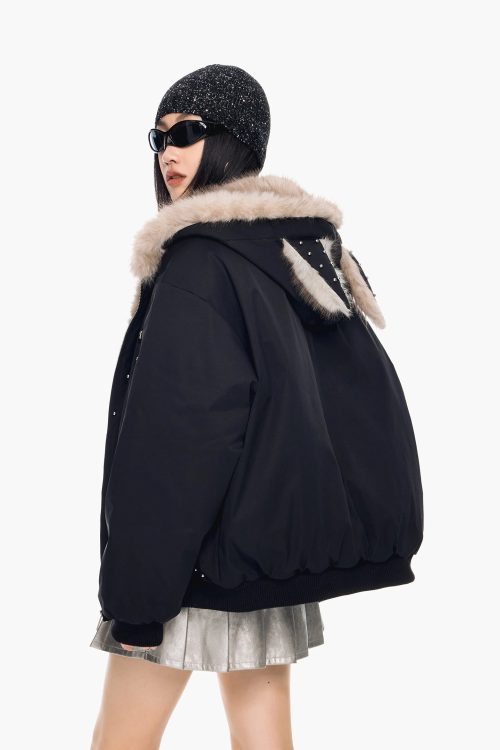 Cat Ear Fur Jacket