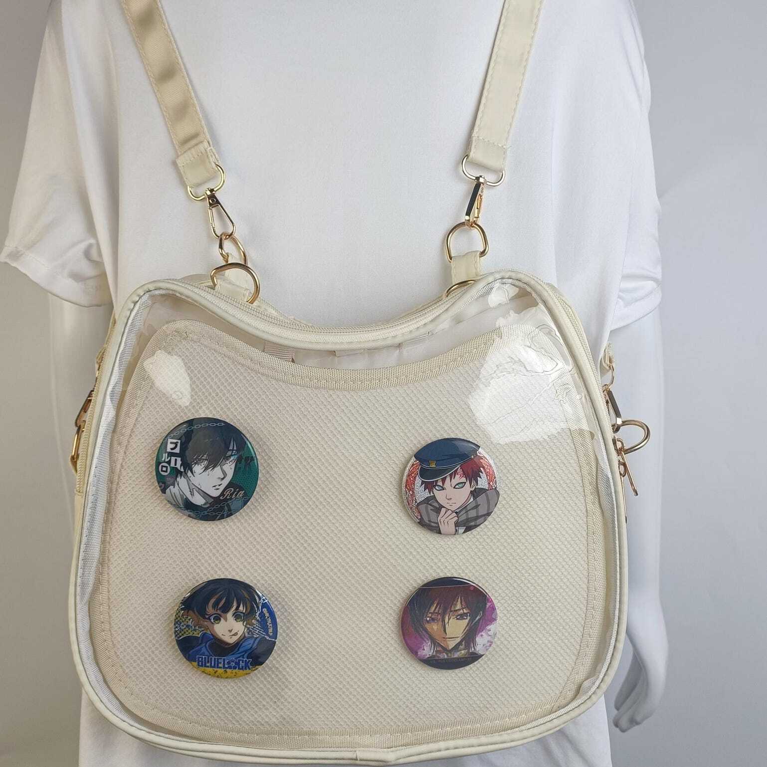 Cat Ita Backpack with Clear Window and Included Insert for Plushies and Pins Cat Ita Backpack with Clear Window and Included Insert for Plushies and Pins