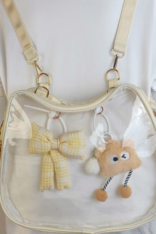 Cat Ita Backpack with Clear Window and Included Insert for Plushies and Pins