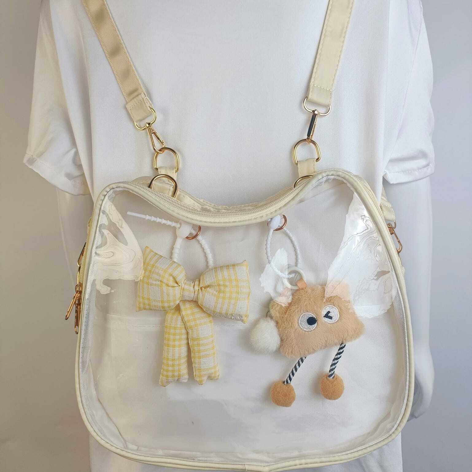 Cat Ita Backpack with Clear Window and Included Insert for Plushies and Pins Cat Ita Backpack with Clear Window and Included Insert for Plushies and Pins