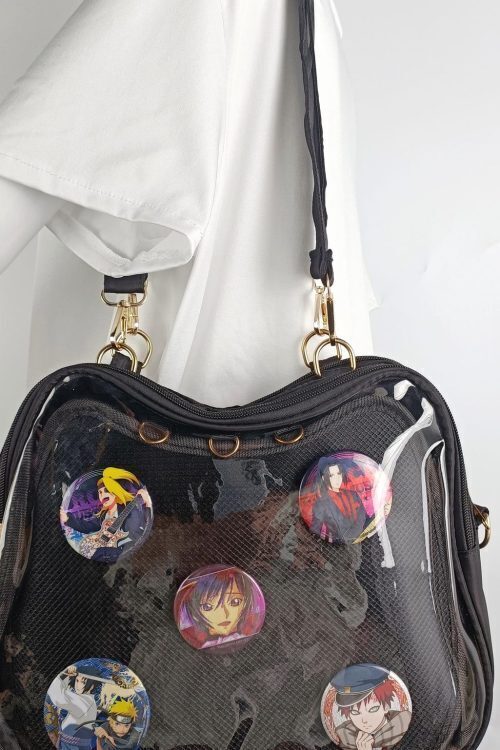 Cat Ita Backpack with Clear Window and Included Insert for Plushies and Pins